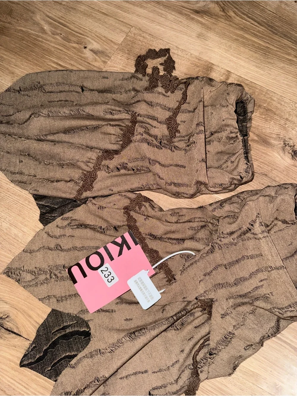Brand new brown leg warmers